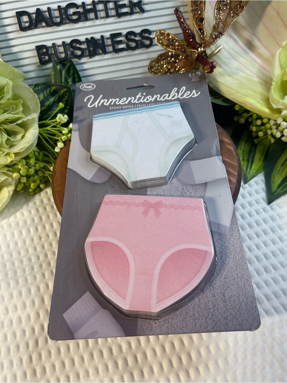 Fred Unmentionables Sticky Notes Underwear Panty Memo Pads Novelty Office Gift